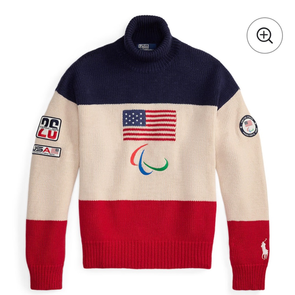 Ralph Lauren Paralympics Closing Ceremony Knit Turtleneck